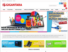 Tablet Screenshot of gigantara.net